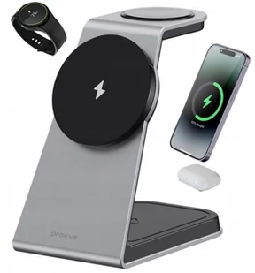 Bezprzewodowa Ładowarka 3w1 Qi Magsafe Na Telefon Zegarek Słuchawki / Omni Power 15w - Ładowarki do telefonów - miniaturka - grafika 1
