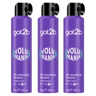 Kosmetyki do stylizacji włosów - Lakier do włosów Objętość Syoss 3x300ml Got2B - miniaturka - grafika 1