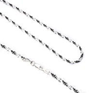 Naszyjniki - Srebrny naszyjnik kulkowa spirala - miniaturka - grafika 1