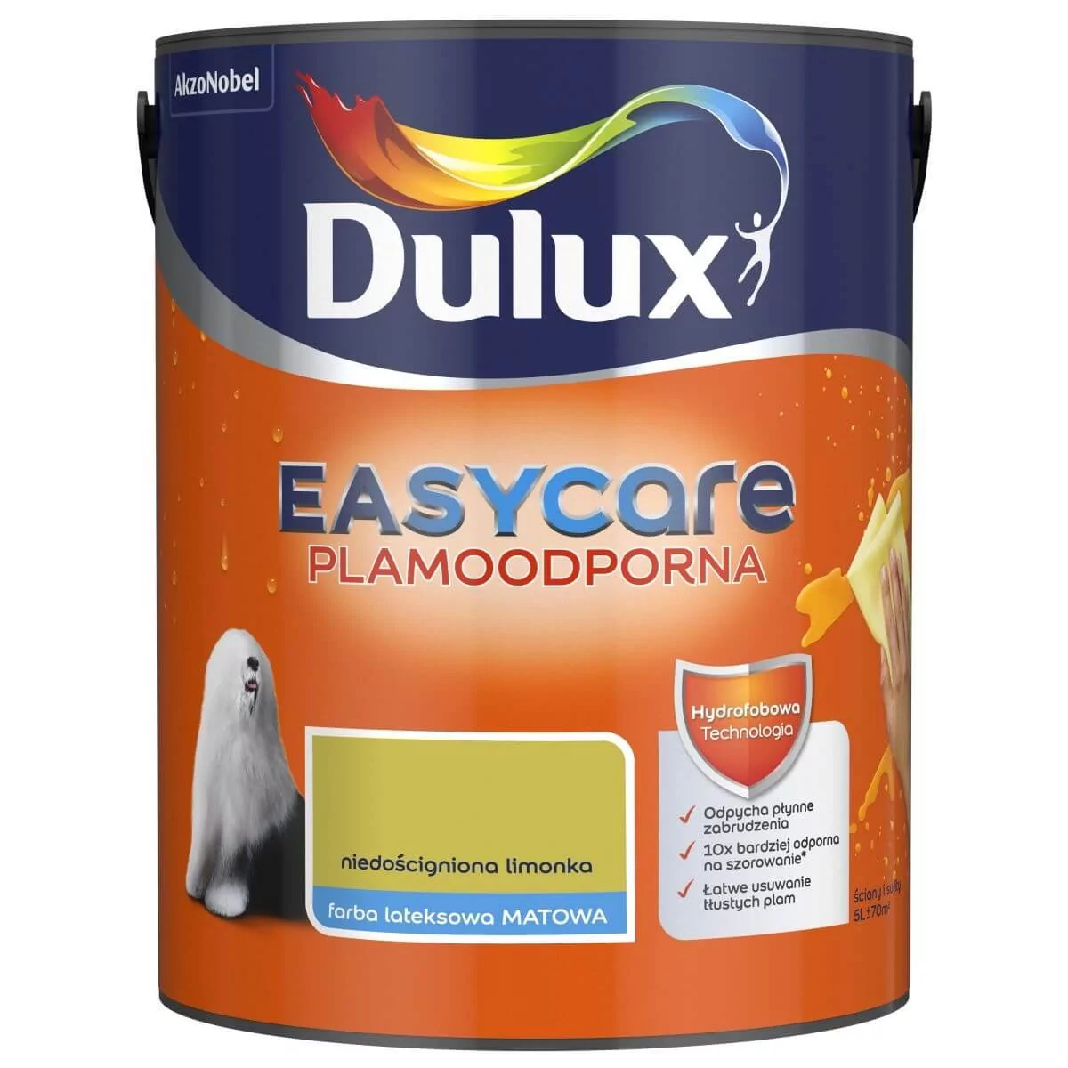 Dulux Farba do ścian i sufitów niedościgniona limonka 5L DULUX ABTYNA