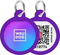 Odblaski i adresówki - Collar WAUDOG Smart ID Adresówka Dla Psa Fioletowa 25mm - miniaturka - grafika 1