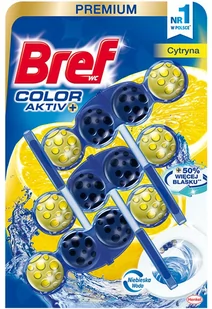 Bref CHEMIA KOSMETYKI UE - C Color Aktiv Do Wc Barwiący 3x50g Lemon NIE000662 - Środki do WC - miniaturka - grafika 2