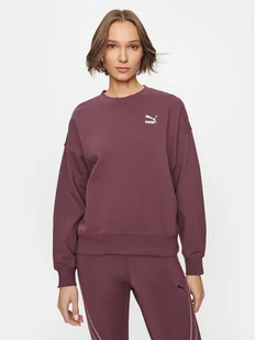 Puma Bluza Classics 621408 Bordowy Oversize - Bluzy damskie - miniaturka - grafika 1