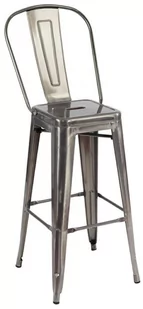 Krzesło metalowe Tower Big Back KH010100969 nowoczesne szare - Krzesła - miniaturka - grafika 1