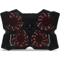 Podkładki chłodzące pod laptopa - Podkładka chłodząca pod notebook, Bora, podświetlane wentylatory, czarno-czerwona, SureFire, 4 wentylatory - miniaturka - grafika 1