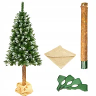 Choinki - CHOINKA SZTUCZNA NA PNIU 180CM DUŻA SOSNA OŚNIEŻONA PREMIUM - miniaturka - grafika 1