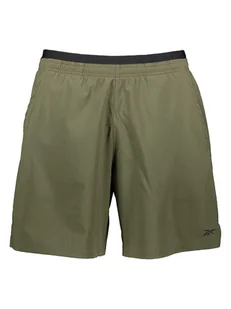 Reebok Szorty sportowe "Strength +" w kolorze khaki - Spodenki męskie - miniaturka - grafika 1