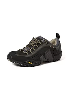 Merrell Męskie buty trekkingowe Intercept, Gładka czerń, 40 EU - Buty trekkingowe męskie - miniaturka - grafika 1