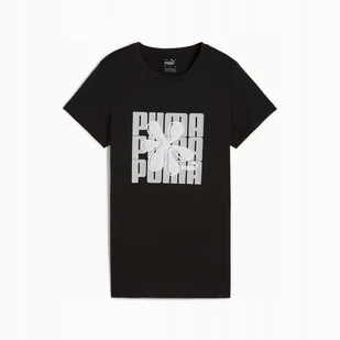 PUMA KOSZULKA GRAPHICS WORDING 68299701 r L - Koszulki i topy damskie - miniaturka - grafika 1