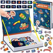Układanki dla dzieci - Ricokids, Książka magnetyczna edukacyjna pudełko puzzle układanka Kosmos - miniaturka - grafika 1