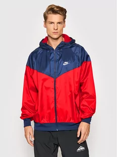 Nike Kurtka do biegania Windrunner DA0001 Czerwony Standard Fit - Kurtki męskie - miniaturka - grafika 1