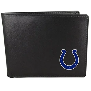 NFL Siskiyou Sports męskie Indianapolis Colts dwukrotny portfel jeden rozmiar czarny - Portfele - miniaturka - grafika 1