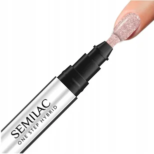 Semilac Semilac One Step Hybrid Glitter Pink Beige S245 3ml ZE0503-SOSS245 - Lakiery hybrydowe - miniaturka - grafika 4