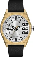Zegarki męskie - Zegarek Diesel DZ2219 Black Leather Strap 43mm - miniaturka - grafika 1