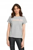 Koszulki i topy damskie - WRANGLER SS TEE MID GREY MEL W7Z1EVX37 XS - miniaturka - grafika 1