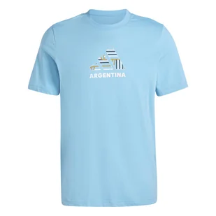 Męska Koszulka z krótkim rękawem ADIDAS ARG FAN G T IW0181 – Niebieski - Koszulki sportowe męskie - miniaturka - grafika 1