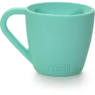 Kubki dla dzieci - Melii Silicone Bear Mug kubek Blue 200 ml - miniaturka - grafika 1