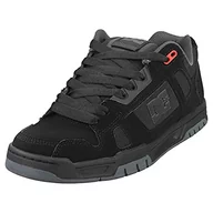 Sneakersy męskie - DC męskie buty/sneakersy Stag czarne 42,5, Black Grey Red, 43 EU - miniaturka - grafika 1