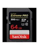 Karty pamięci - Sandisk Extreme PRO SDXC 64GB - 300MB/s UHS-II - miniaturka - grafika 1