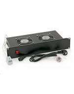 Akcesoria do szaf serwerowych - Triton panel wentylacyjny 19 1U na 2 wentylatory RAB-CH-X01-A1 kolor czarny - miniaturka - grafika 1