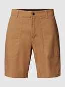 Spodenki męskie - Bermudy o kroju straight leg w jednolitym kolorze - miniaturka - grafika 1