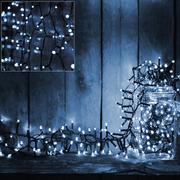Oświetlenie świąteczne - Lampki choinkowe Świąteczne Niebieskie 6m Z Timerem - miniaturka - grafika 1