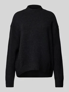 Sweter z dzianiny ze stójką - Swetry damskie - miniaturka - grafika 1