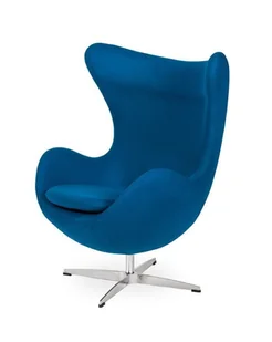 King Home Fotel King Bath Egg kaszmir marynarski niebieski JH-026.MARYNARSKI.35 - Fotele - miniaturka - grafika 1