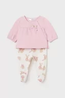 Dresy i komplety dla dziewczynek - Mayoral Newborn komplet niemowlęcy kolor różowy - miniaturka - grafika 1