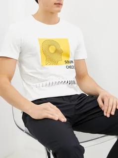 Koszulki męskie - T-shirt Antony Morato MMKS02011FA100144-1011 XL Kremowy (8052136121748) - grafika 1