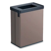 Kosze na śmieci - Kosz do segregacji śmieci VERTO 54L perłowy różowy - Curver - miniaturka - grafika 1