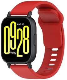 Bizon Silikonowy pasek Strap Watch Silicone do Xiaomi Redmi Watch 5 Lite / 5 Active, czerwony - Akcesoria do smartwatchy - miniaturka - grafika 1