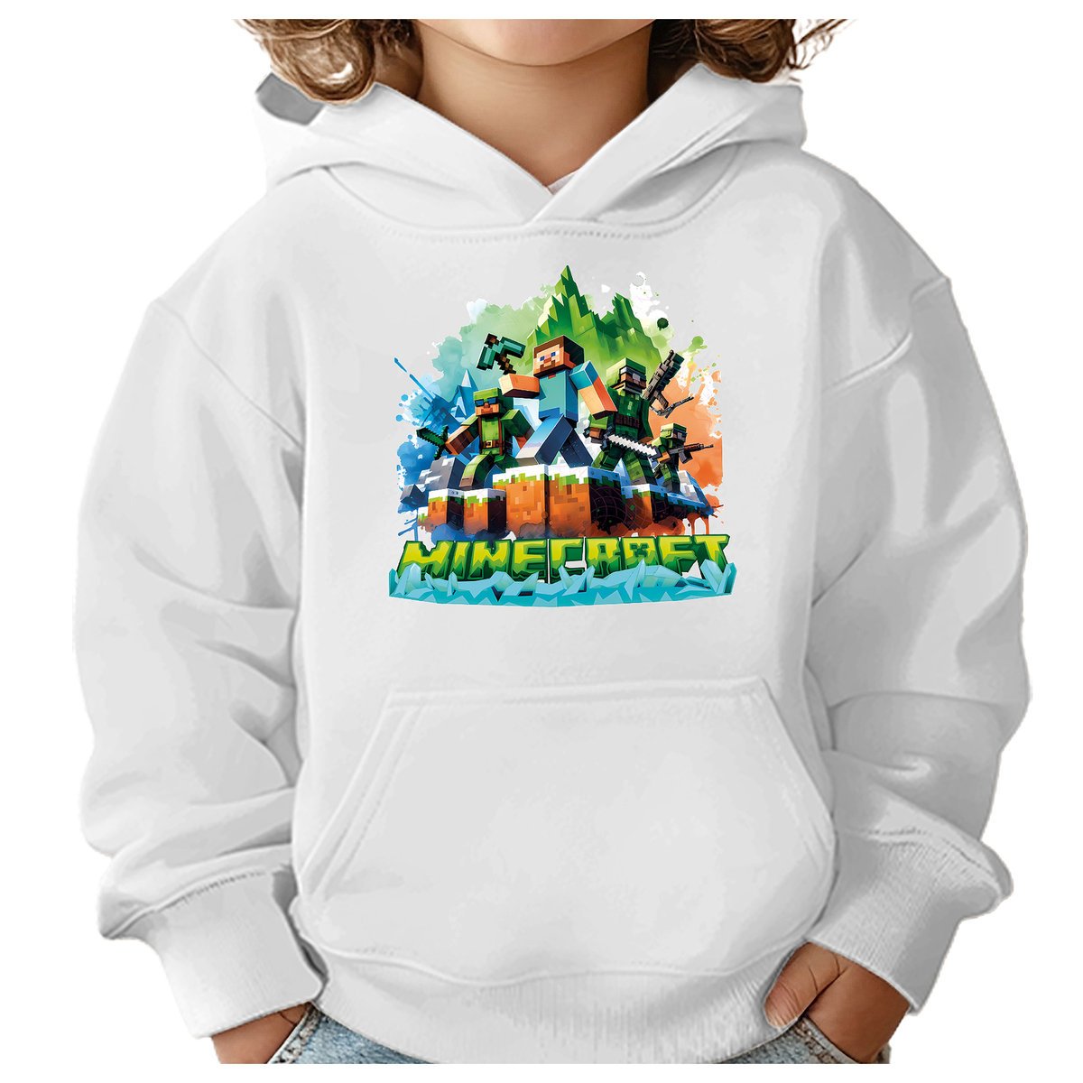 BLUZA DZIECIĘCA MINECRAFT LEGENDS 134-140 CHŁOPIĘCA DZIEWCZĘCA PREZENT