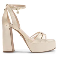 Sandały damskie - Sandały Nine West AAHIDA ZL23002CC Złoty - miniaturka - grafika 1