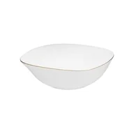 Miski i półmiski - Salaterka Quadro Gold 19 cm biały - miniaturka - grafika 1