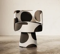 Fotele - Fotel obrotowy BLACK DOT - miniaturka - grafika 1