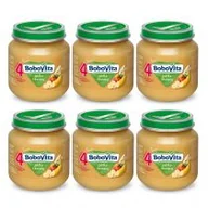 Desery dla dzieci - BoboVita Deserek Jabłka i banany po 4 miesiącu Zestaw 6 x 125 g - miniaturka - grafika 1