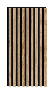 Lamel Ścienny 3D Mdf Na Filcu Akustyczny Moduł 40X80 Cm Dąb Naturalny - Panele ścienne i boazeria - miniaturka - grafika 1