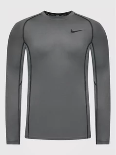 Koszulki sportowe męskie - Koszulka techniczna Pro Dri-Fit DD1990 Szary Tight Fit - Nike - grafika 1