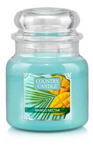 Country Candle Średnia świeca zapachowa z dwoma knotami Mango Nectar 453 g - Świece - miniaturka - grafika 1