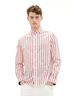 Koszule męskie - TOM TAILOR Koszula męska 1036219, 31787-Red Off White Stripe, XL, 31787 - Red Off White Stripe, XL - miniaturka - grafika 1