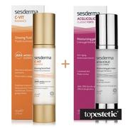 Sesderma Acglicolic Classic Forte + C-VIT Radiance ZESTAW Krem/Żel nawilżający + Krem rozświetlający 50 