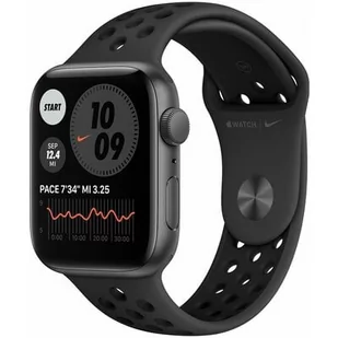 Apple Watch SE Nike GPS 44mm Space Gray Aluminium Case with Anthracite/Black Nike Sport Band MKQ83WB/A - Smartwatch - miniaturka - grafika 1