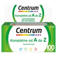 Witaminy i minerały - Centrum Kompletne od A do Z zestaw multiwitamin suplement diety 100 tabletek - miniaturka - grafika 1