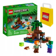 Klocki - LEGO Minecraft 21240 Przygoda na mokradłach + Torba Lego - miniaturka - grafika 1
