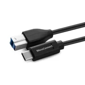 Kable USB - Kabel MicroConnect USB-C do USB3.0 B, 1,8m - miniaturka - grafika 1