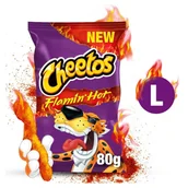 Chrupki - Cheetos Crunchos Flamin' Hot Chrupki kukurydziane 80 g - miniaturka - grafika 1