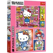 Puzzle - Puzzle - 2x200 - Hello Kitty i przyjaciele - Hello Kitty 13336 - miniaturka - grafika 1