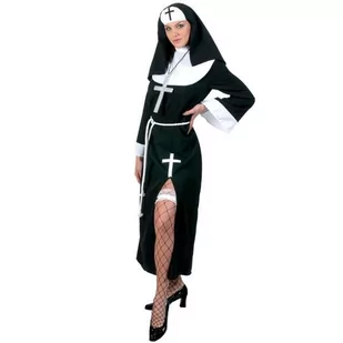 Funny Fashion Strój dla dorosłych "Niegrzeczna Zakonnica", FunnyFashion, rozm. M FF503065/M - Stroje karnawałowe - miniaturka - grafika 1