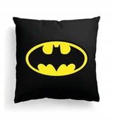 Poduszki dekoracyjne - Foto Poduszka Czarna Batman Superbohater + IMIĘ #3 - miniaturka - grafika 1